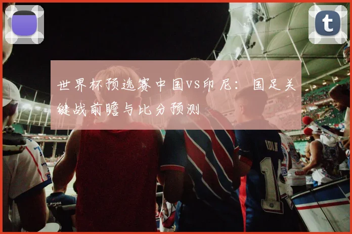 世界杯预选赛中国vs印尼:国足关键战前瞻与比分预测